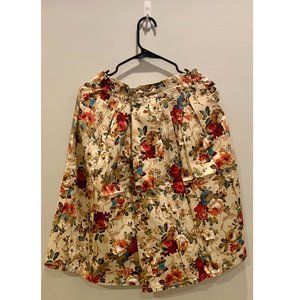 Donkap Elastic Waist Flare Pleated Skater Midi Skirt For Women With Plus Size